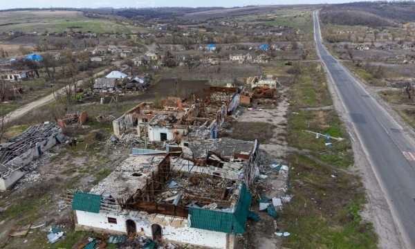 Rytų Ukraina, Kamiankos miestelis. Vladimiro Ivanovo (VŽ) nuotr.