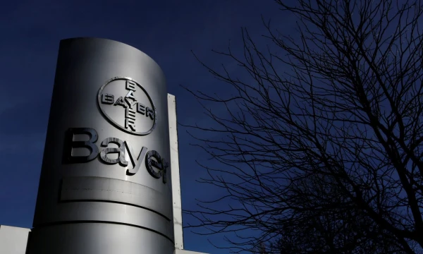 FILE PHOTO: The logo of Bayer AG,  February 24, 2014. REUTERS/Ina Fassbender/File Photo