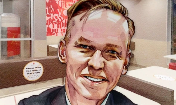 Chris Kempczinski, „McDonald‘s Corporation“ CEO. FT piešinys. 