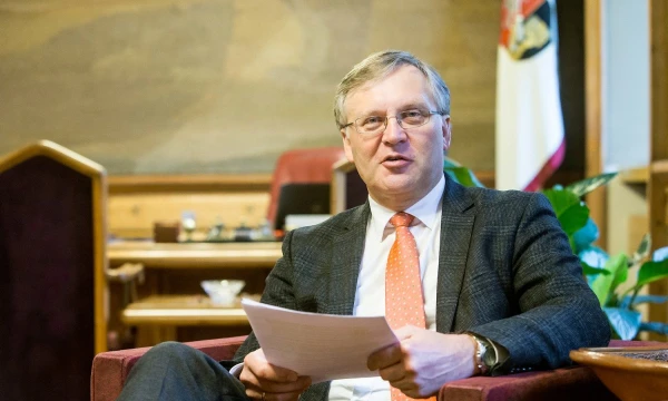 Profesorius Artūras Žukauskas, Vilniaus universiteto rektorius. Juditos Grigelytės (VŽ) nuotr.