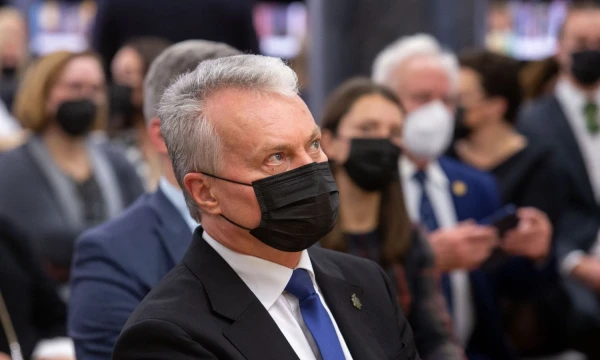 Biografinės knygos apie kadenciją baigusį Lietuvos prezidentą Valdą Adamkų pristatymas. Juditos Grigelytės (VŽ) nuotr.
