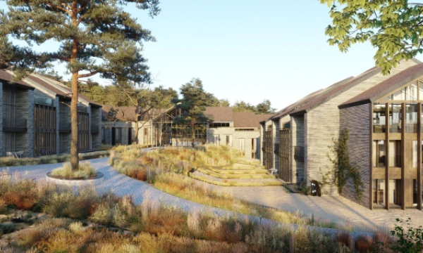 Bendrovės vizualizacija.