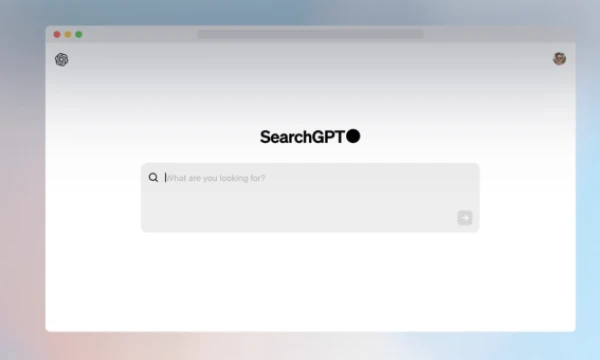 „SearchGPT“ ekrano nuotr.