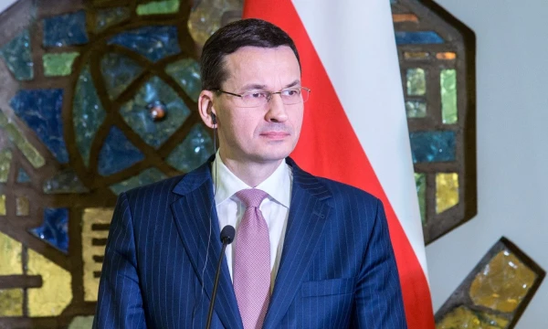Lenkijos ministras pirmininkas Mateuszas Morawieckis. Juditos Grigelytės (VŽ) nuotr.