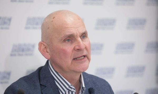 Aušrys Macijauskas, Lietuvos grūdų augintojų asociacijos pirmininkas. Juliaus Kalinsko (BNS) nuotr.