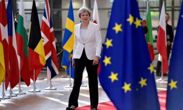 British Prime Minister Theresa May arrives at the EU summit in Brussels, Belgium, June 23, 2017. REUTERS/Eric Vidal