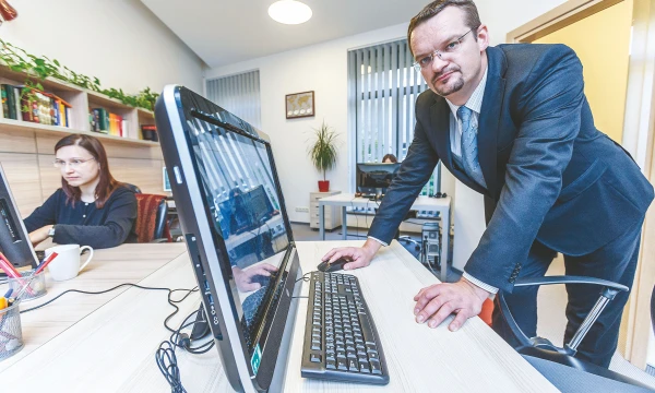 Dainius Sabaliauskas, UAB „Eurotradus“ direktorius: „Reguliariai investuojame į specialias programas, kurias naudoja vertėjai.“
Vladimiro Ivanovo (VŽ) nuotr.
