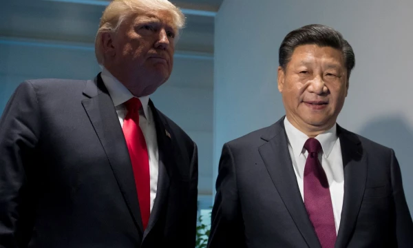 JAV prezidentas Donaldas Trumpas ir Kinijos prezidentas Xi Jinpingas. Saulo Loebo („Reuters“/ Scanpix“) nuotr.