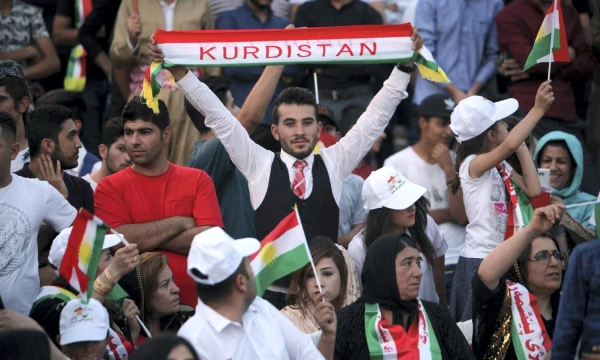 Nepriklausomybę remiančių kurdų protestas pernai rugsėjį. Azado Lashkari („Reuters“ / „Scanpix“) nuotr.