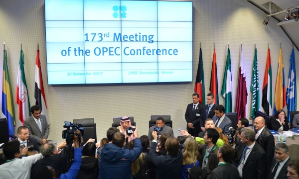 Participants in the 173rd meeting of OPEC and the 3rd meeting with non-OPEC countries. Alexey Vitvitsky/Sputnik