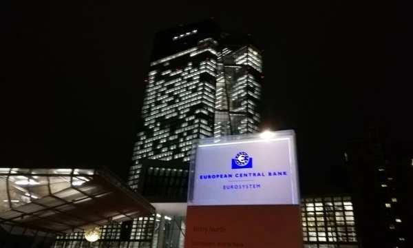 Europos centrinio banko būstinė Frankfurte. Pauliaus Čiulados nuotr.