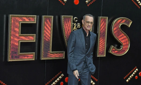 Tomas Hanksas pristatant filmą „Elvis“. Martino Harris / „Capital Pictures“ / „Scanpix“ nuotr.