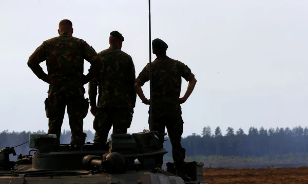 Nyderlandų karininkai Pabradėje. Intso Kalninio („Reuters“/„Scanpix“) nuotr.