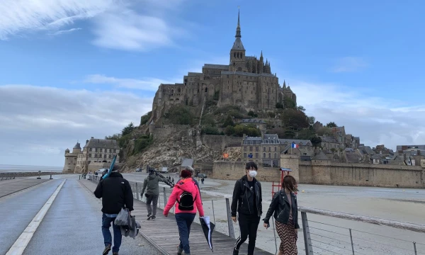 Mon Sen Mišelio kalnas - labiausiai mitais ir legendomis apipinta vieta Normandijoje. Agotos Butvilaitės nuotr. 