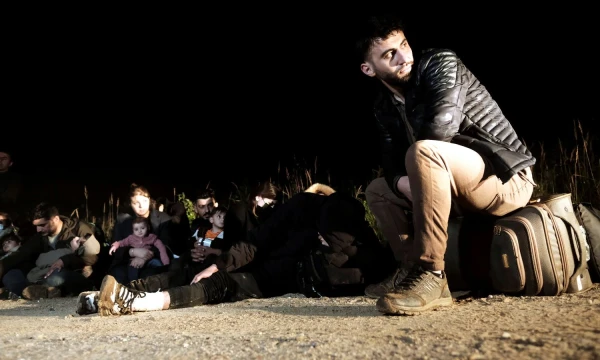 Rugpjūčio 10 d. Baltarusijos-Latvijos pasienyje sulaikyti nelegalūs migrantai. Ints Kalnins („Reuters“/„Scanpix“) nuotr. 
