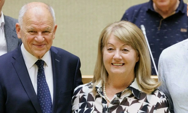 Vytenis Andriukaitis, europarlamentaras ir Vilija Blinkevičūtė, socialdemokratų partijos lyderė. Vladimiro Ivanovo (VŽ) nuotr.