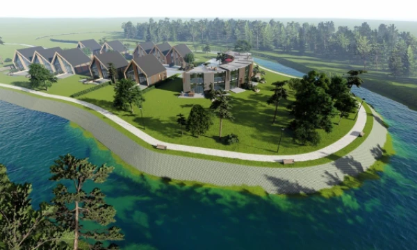 Numatomas projektas Šventojoje. Bendrovės vizualizacija.