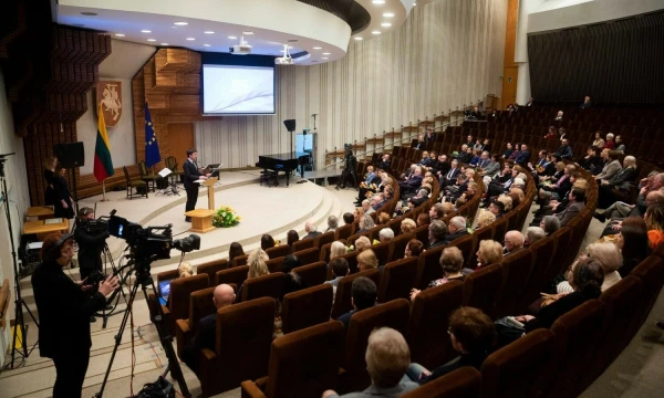 2022 m. Vyriausybės kultūros ir meno premijų teikimas. Žygimanto Gedvilos (BNS) nuotr.