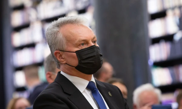 Biografinės knygos apie kadenciją baigusį Lietuvos prezidentą Valdą Adamkų pristatymas. Juditos Grigelytės (VŽ) nuotr.