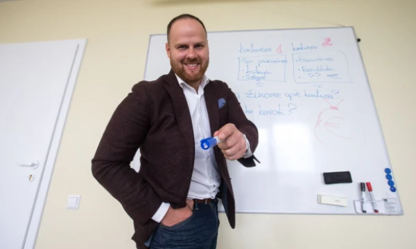 Mindaugas Mikėnas, tarptautinės mokymų ir konsultavimo įmonės UAB „FranklinCovey Lietuva“ konsultantas. Juditos Grigelytės (VŽ) nuotr.