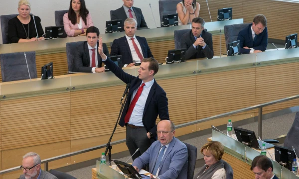 Paskutinės apklausos parodo stabilų TS – LKD partijos populiarumą. Vladimiro Ivanovo (VŽ) nuotr.