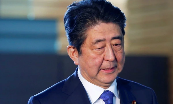 Shinzo Abe, Japonijos ministras pirmininkas. Toru Hanai (Reuters / Scanpix) nuotr.