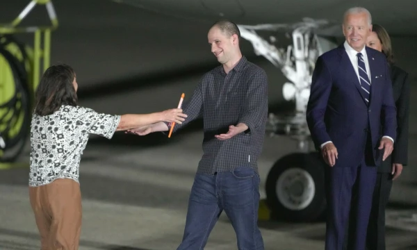 Evanas Gershkovichas, JAV žurnalistas. Manuelio Balce Cenetos (AP / „Scanpix“) nuotr.