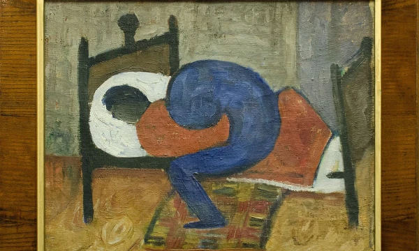 Antano Samuolio (1899–1942) tapybos darbas „Liga“ parduotas už 39.000 Eur. „Vilniaus aukciono“ nuotr. 