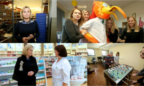 Rasa Marcinkevičienė, UAB „Tamro“, valdančios „BENU“ vaistinių tinklą, generalinė direktorė (kairėje viršuje). VŽ montažas, Algimanto Barzdžiaus nuotr.