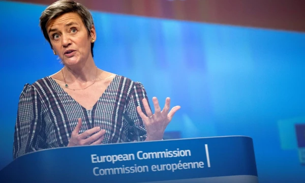 Margrethe Vestager, už prie skaitmeninio amžiaus prisitaikiusią Europą atsakinga vykdomoji Europos Komisijos pirmininko pavaduotoja. Olivierio Matthyso („Scanpix“ / „Reuters“) nuotr.
