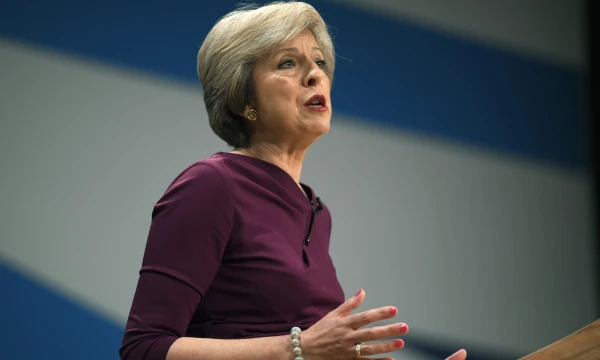 Jungtinės Karalystės premjerė Theresa May. Toby Melville'io („Reuters“ / „Scanpix“) nuotr.

 