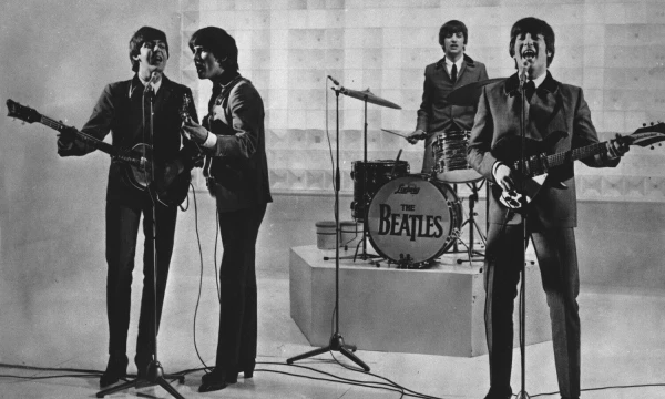 „The Beatles“, data nežinoma. Iš kairės į dešinę: Paulas McCartney'us, George'as Harrisonas, Ringo Starras ir Johnas Lennonas. AP / „Scanpix“ nuotr.
