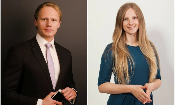 Rytis Valūnas ir Andželika Rusteikienė, Pasaulio ekonomikos forumo jaunų talentų bendruomenės „Global Shapers“ nariai. Asmeninio archyvo nuotr.