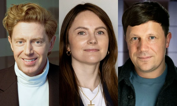 M. Strėlis, I. Rutkauskienė, M. Navickas (iš kairės). VŽ montažas.