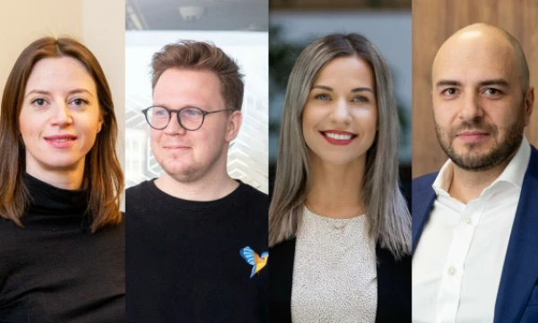 J. Govina, T. Marčiulaitis, S. Strockytė-Varnė, L. Macijauskas. Manopinigai.lt koliažas