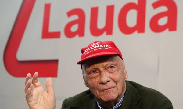 Triskart F1 čempionas, legendinis lenktynininkas Nikis Lauda. „Reuters“/“Scanpix“ nuotr. 