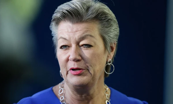 Ylva Johansson. Aris Oikonomou (AFP / „Scanpix“) nuotr. 