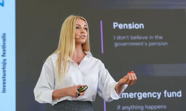 Egija Gailuma, „Tesla“ ir „Audi“ automobilių dalijimosi paslaugą siūlančios įmonės „OX Drive“ viena iš įkūrėjų, buvusi „CityBee Latvija“ generalinė direktorė. R. Galadausko nuotr.