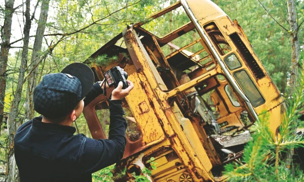 HBO miniserialas „Černobylis“ į branduolinės nelaimės vietą gena turistus. Genios Savilovo (AFP / „Scanpix“) nuotr.