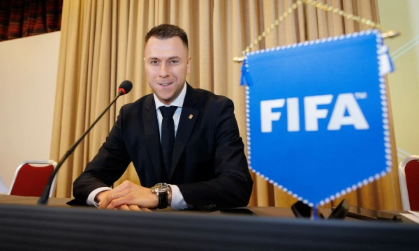 Edgaras Stankevičius, naujasis LFF prezidentas. Eriko Ovčarenko / BNS nuotr.