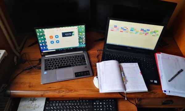 Mokytojos darbo vieta. Asmeninio archyvo nuotr.