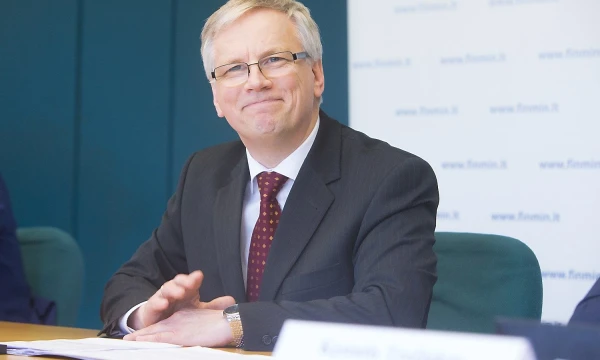 Rimantas Šadžius, Lietuvos Respublikos finansų ministras, sulaukė EK priekaištų   dėl fiskalinės drausmės nepaisymo. Juditos Grigelytės nuotr.