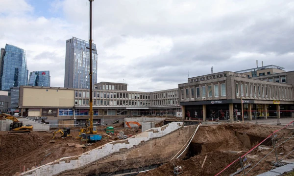 „Lords LB Asset Management“ verslo centro „K18B“ statybos Vilniuje, Konstitucijos pr. Juditos Grigelytės (VŽ) nuotr.