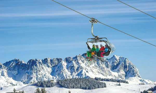 Austrijos Skiwelt Kaiser-Brixental kalnų kurortas turi beveik 300 km slidinėjimo trasų. SkiWelt Wilder Kaiser-Brixental/„European Best Destinations“ nuotr. 