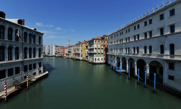 Karantinas Venecijoje, 2020 m. balandžio 17 d. Andrea Pattaro (AFP/„Scanpix“) nuotr.