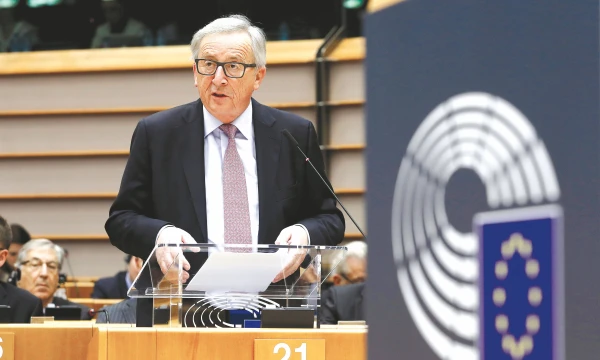 Jeanas Claude‘as Junckeris, EK pirmininkas: „Nėra geresnio momento nei dabar diskusijai apie ES ateitį.“
Yveso Hermano („Reuters“ / „Scanpix“) nuotr.