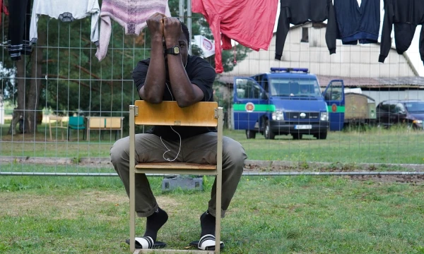 Migrantų apgyvendinimo centras Alutyje. „Reuters“/„Scanpix“/Janio Laizanio nuotr.