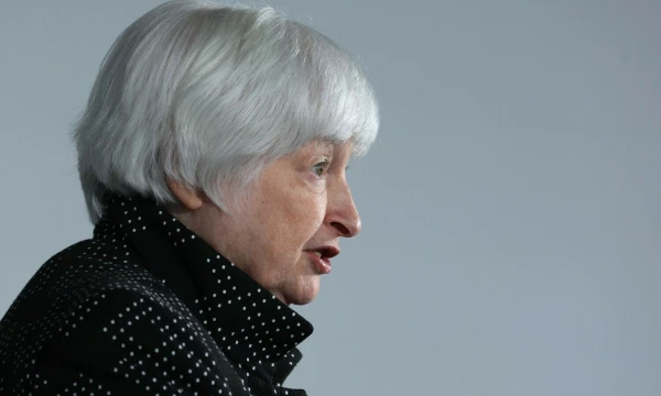 Janet Yellen, JAV iždo sekretorė. Alexo Wongo (AFP/„Scanpix“) nuotr.