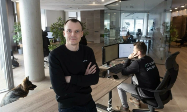Lukas Stacevičius, UAB „Artme“, dirbančios su prekių ženklu „Kinfirm“, įkūrėjas, direktorius. Juditos Grigelytės (VŽ) nuotr.