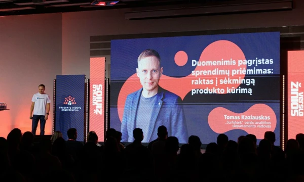 Tomas Kazlauskas, „Surfshark“ verslo analitikos departamento vadovas. Vladimiro Ivanovo (VŽ) nuotr.
